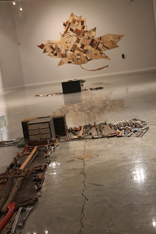 installation, sculpture, tools