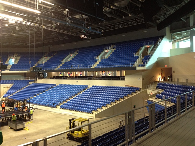 College Part Center
University of Texas at Arlington

Arena interior with glass installation
