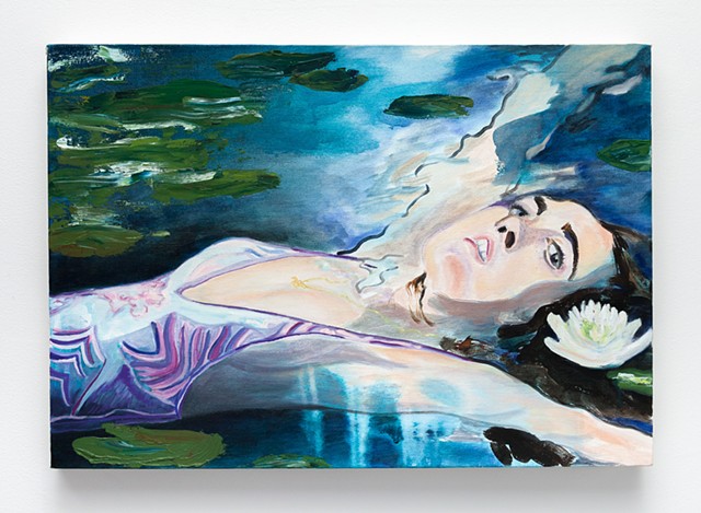 contemporary figure painting, bather painting