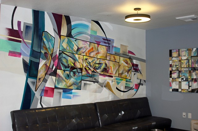 downtown Sacramento partnership abstract mural douglas keliiheleua kleinsmith artist modern contemporary 