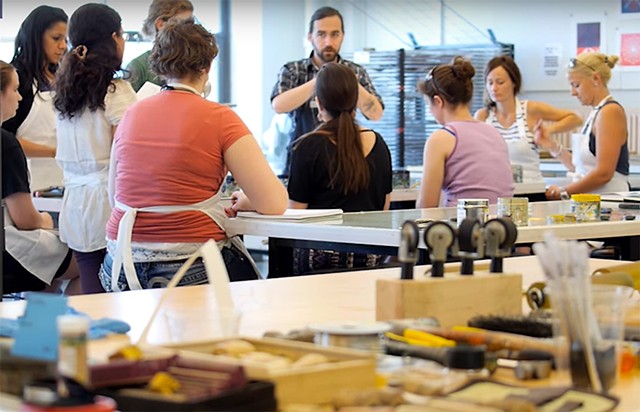 Video: Instructor Joshua Brennan on BU Summer Studios Printmaking