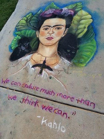 Frida Kahlo Mural, Volume One, ChalkFest