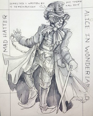 Mad Hatter Costume Rendering