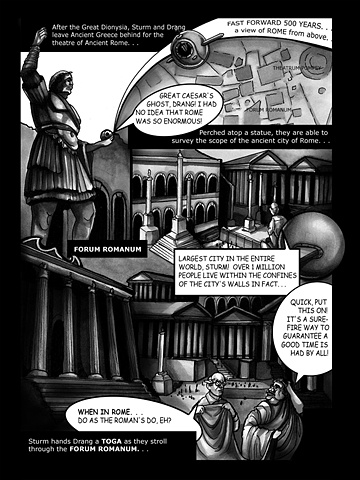 The Adventures of Sturm and Drang: Theatre History Comic (in Collaboration with Dr. William Grange)