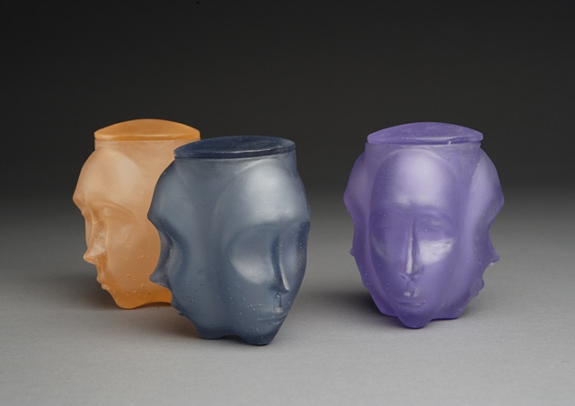 Three Face Jars