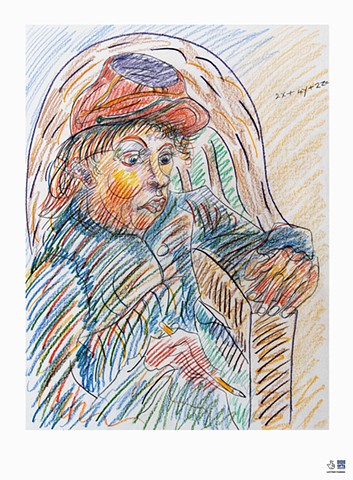 Homework with Vincent. after van Gogh. Gleason