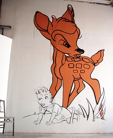 Demonic Nature-Wall Drawing/Installation shot