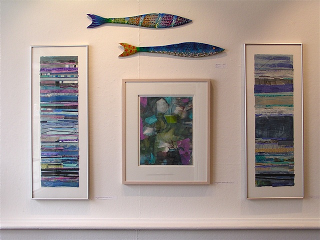 Paintings and fish, # 1