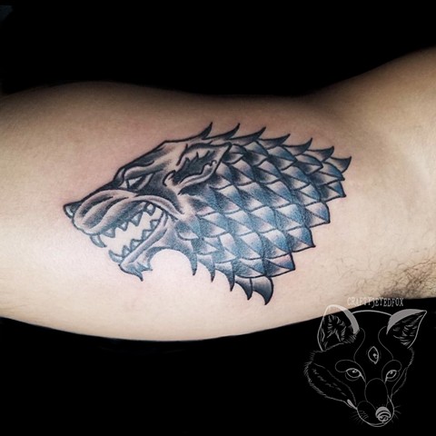 Stark sigil  Tattoo from Game of Thrones