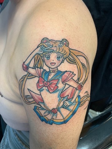 Tattooing ,tattoo shop, tattoos, Kissimmee tattoo, Anime, anime tattoo, sailor moon, sailor moon tattoo