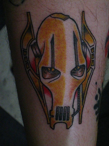 Picture of Traditional style Star Wars Tattoo of General Grievous by Gina Marie of Copper Fox Tattoo Company