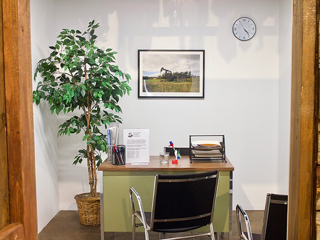 Orphan Well Adoption Agency office interior
Installation View, Latitude 53