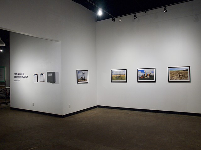 Orphan Well Portraits and Adoption Application Dropbox
Installation View, Latitude 53