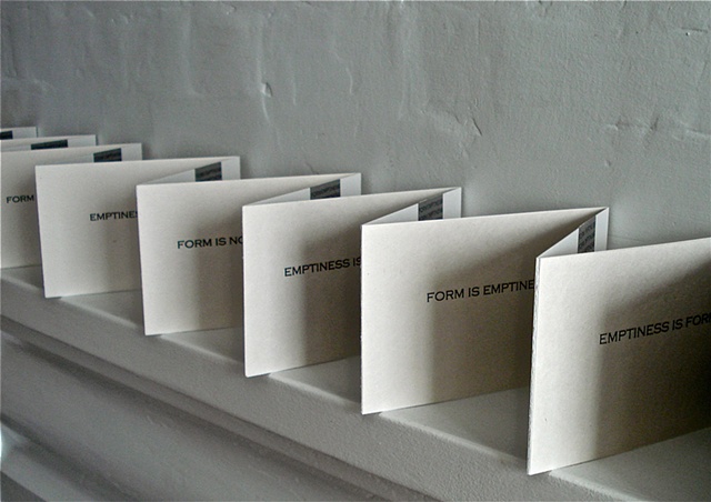 Form Emptiness, Accordion Book, (View 3)