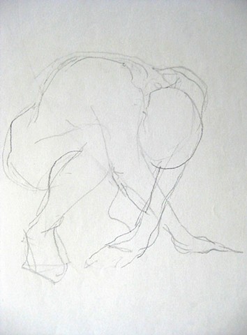 Quick Sketch: Figure Squatting