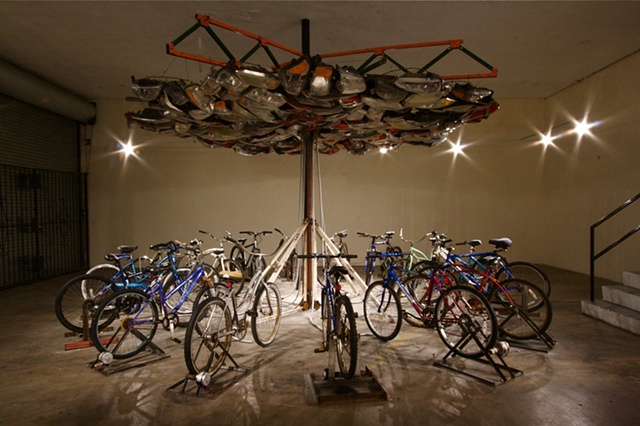 "It Takes Community" Interactive Kinetic Bike Sculpture by Ryan Farrell