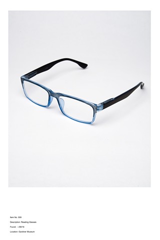 Item no. 009
Description: Reading Glasses
Found --/08/16