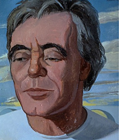 portrait painting of actor Franco Citti by Margaret McCann
