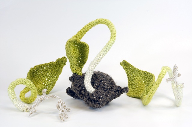 3-d crochet, crochet sculpture