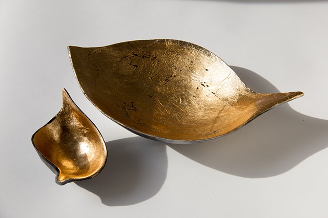 seed pods in gold