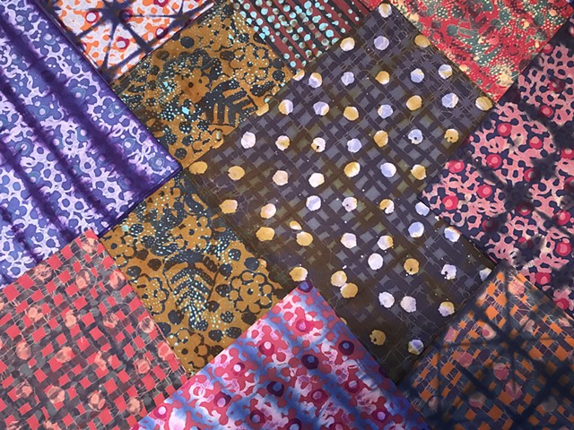 Batik and Tie Dye Cotton Scarves