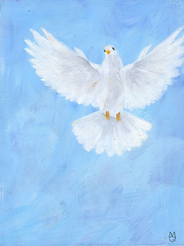 a dove from the Ascent art