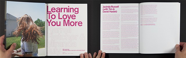 Learning to Love You More, Harrell Fletcher and Miranda July with essays by Julia Bryan-Wilson, Laura Lark and Jacinda Russell, New York: Prestal Publishing, 2007
