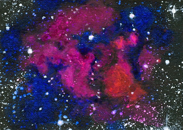 dark matter, Abell, physics, astronomy, science, universe, galaxy, cosmic, art, painting, art science, science art, sci-art, sciart