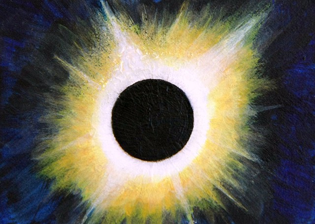 eclipse, solar eclipse, space, solar system, universe, galaxy, cosmic, stars, space art, science, art, painting, astronomy, art science, science art, sci-art, sciart