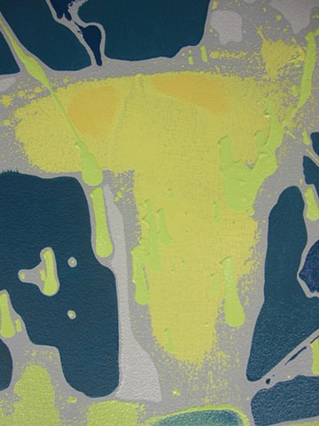 Chroma Topography:  Yellow Wave (Detail)