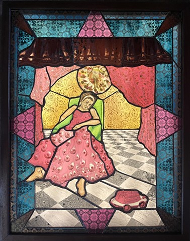 The Promise Stained-Glass Painting
