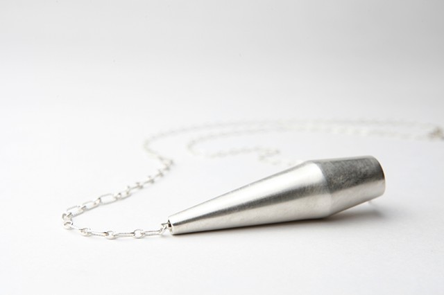 Capsule Necklace, sterling silver by Sara Owens