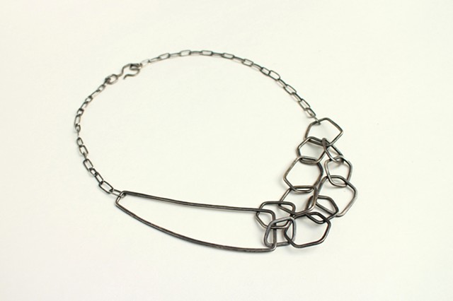 Restless Necklace, sterling silver by Sara Owens
