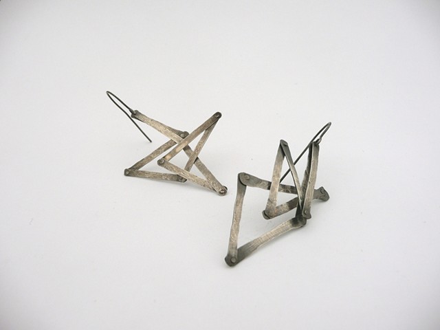 Articulated Earrings by Sara Owens