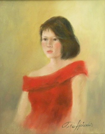 Girl in Red Dress