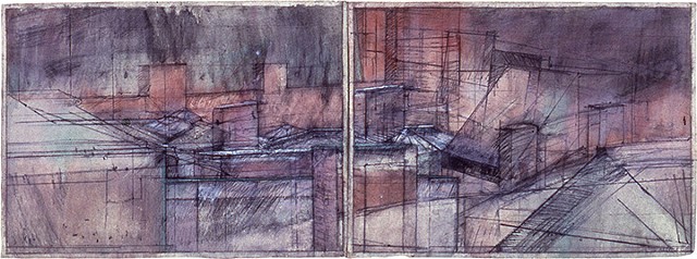 Rubbed Structures (diptych)

