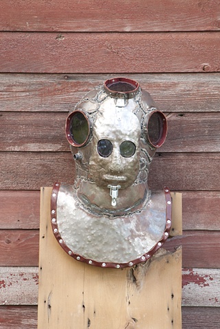 deep sea diving helmet mask steampunk armor