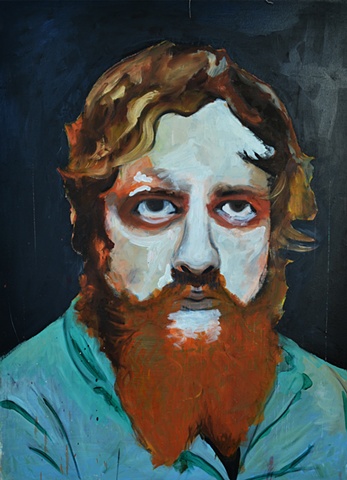 Charles Greenberg portrait painting