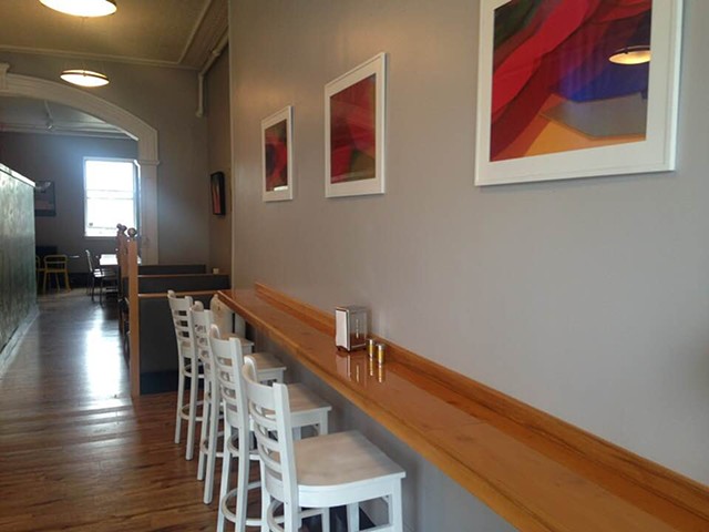 The Little Creperie. Concord NH. Installation, Selection, Print Process. 