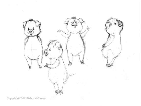 Character Sketches - Pigs