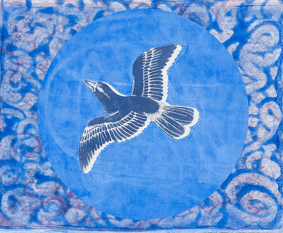 Pattern Print - Blue Moon Bird