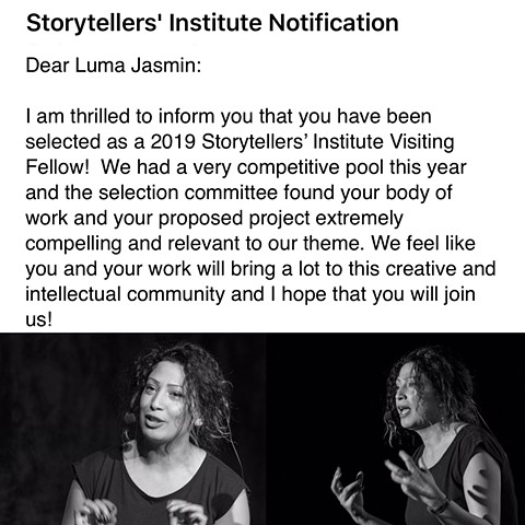 2019 Storytellers’ Institute Visiting Fellow