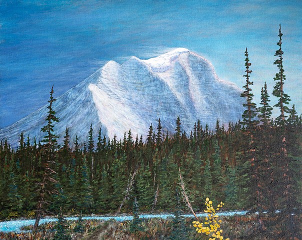 Banff National Park, Landscape Paintings, Mount Temple, Lake Louise,  Rocky Mountains