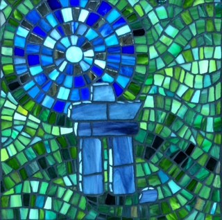Inukshuk stained-glass  mosaics canadianart