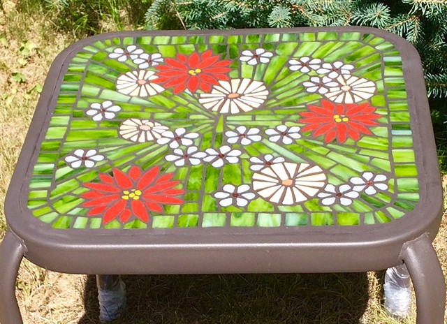 Daisies & Friends Patio Table