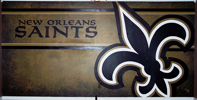 New Orleans Saints, mural, NFL, sports, football