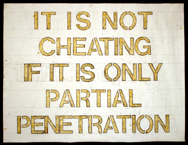 It is not cheating if it is only partial penetration.
