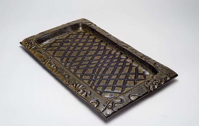 Textured Black Tray (view 2)