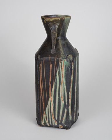 Small Black/Copper Vase (View 2)