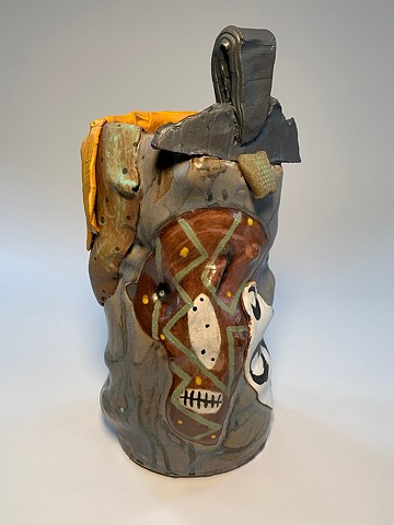 Tall Painted Vessel #1 (view 2)